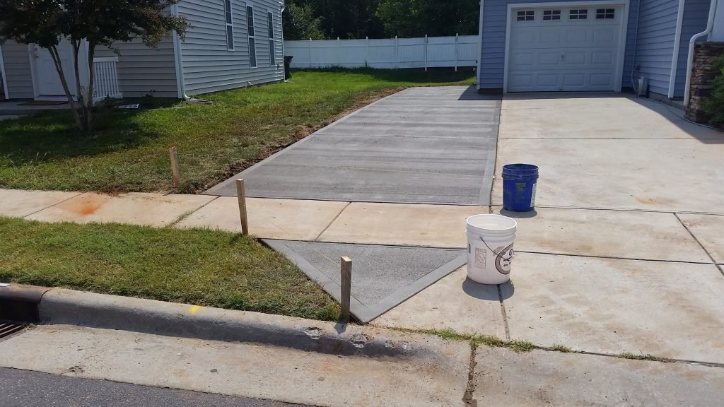A driveway extension for a homeowner for double parking