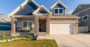 single family home with concrete driveway