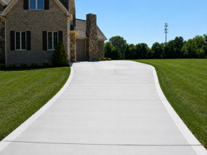 Concrete driveway installation by Baja Concrete